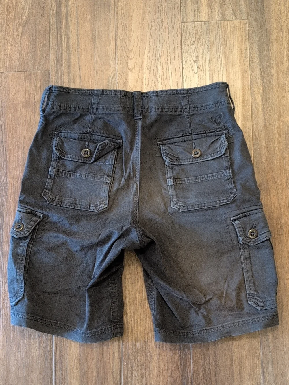 American Eagle Outfitters Men's Cargo Shorts - Black Active Flex Classic Fit